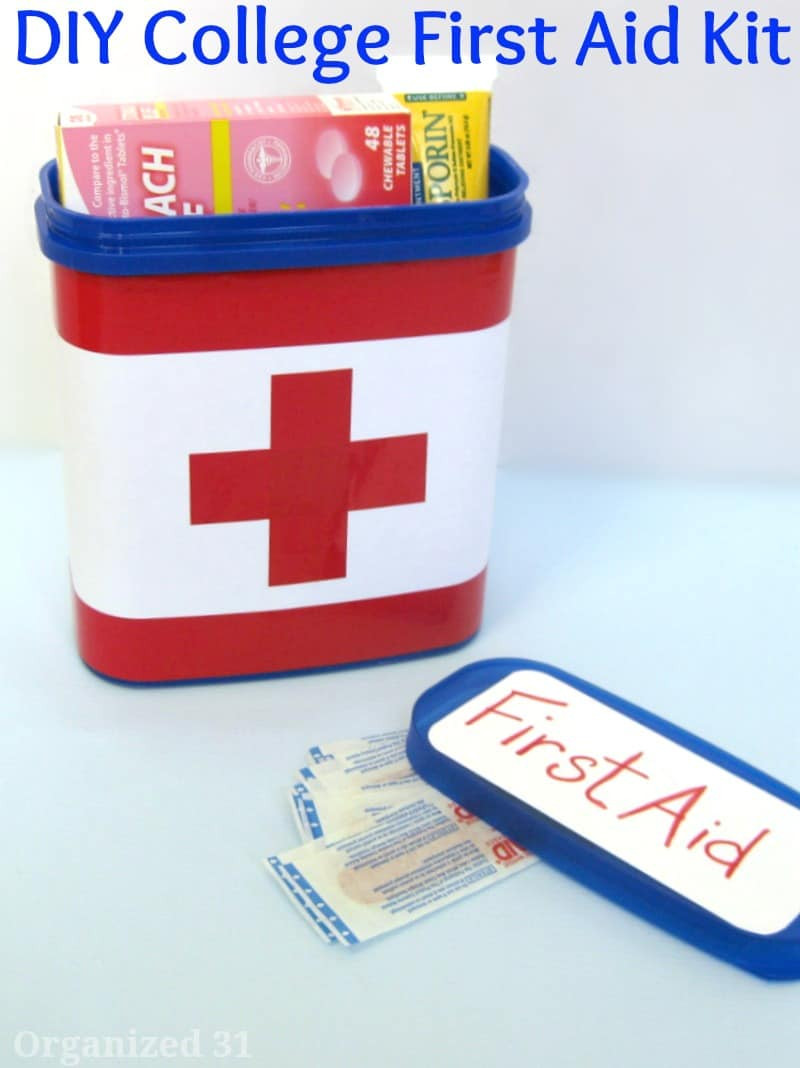 Best ideas about First Aid Kit DIY
. Save or Pin DIY College First Aid Kit Organized 31 Now.