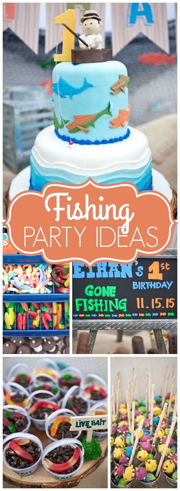 Best ideas about First Birthday Boy Ideas
. Save or Pin Gone Fishing Birthday "Ethan s Gone Fishing 1st Birthday Now.