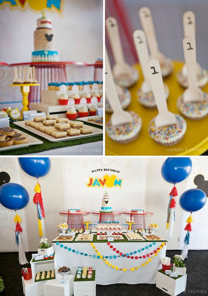 Best ideas about First Birthday Boy Ideas
. Save or Pin Kara s Party Ideas Mickey Mouse 1st Birthday Boy Disney Now.