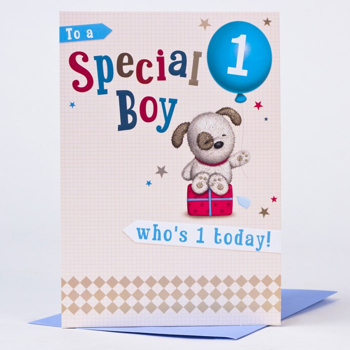 Best ideas about First Birthday Card
. Save or Pin Hugs 1st Birthday Card Cute Dog Now.
