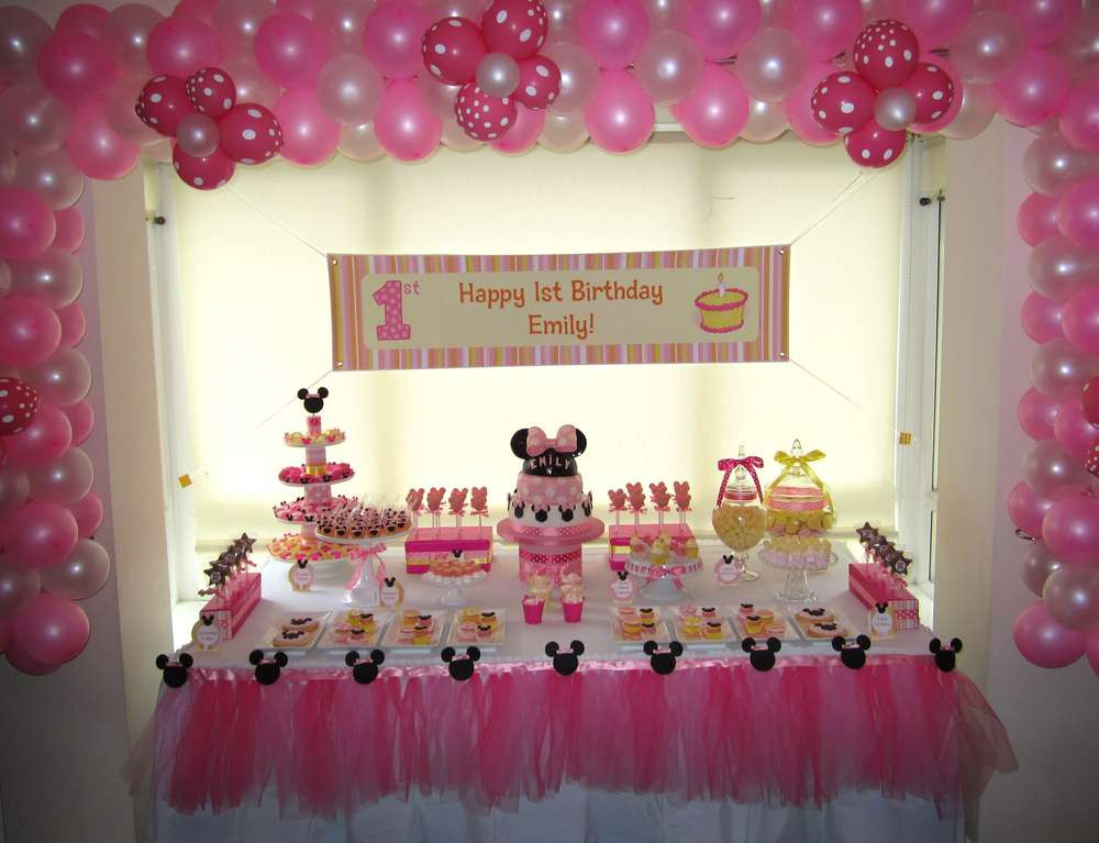 Best ideas about First Birthday Decorating Ideas
. Save or Pin Minnie Mouse Birthday Party Ideas 1 of 15 Now.