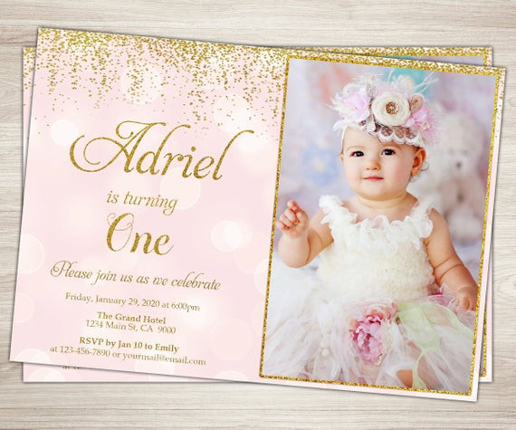 Best ideas about First Birthday Girl Invitations
. Save or Pin First Birthday Invitation Girl 1st Birthday Invitation Pink Now.