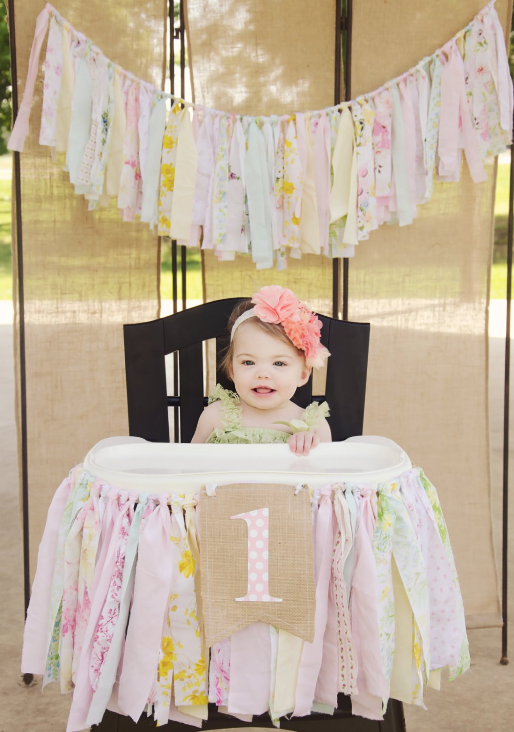 Best ideas about First Birthday Highchair Decorations
. Save or Pin Girls High Chair Banner First Birthday Party Supplies Now.