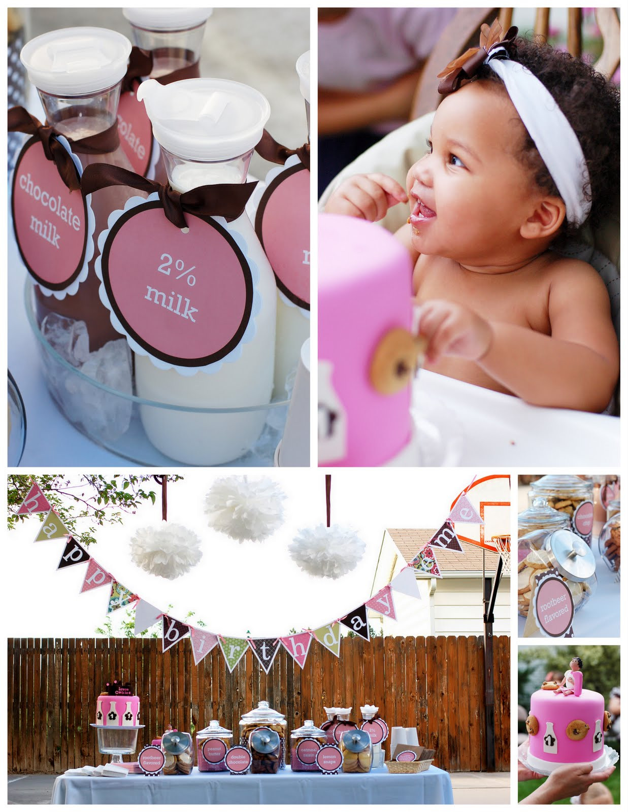 Best ideas about First Birthday Ideas
. Save or Pin Kara s Party Ideas Cookies and Milk 1st Birthday Now.