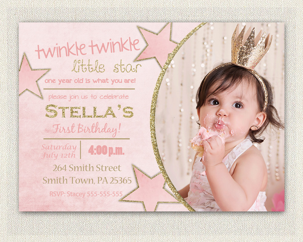 Best ideas about First Birthday Party Invitations
. Save or Pin First Birthday Invitation Gold and Pink Princess Invitations Now.