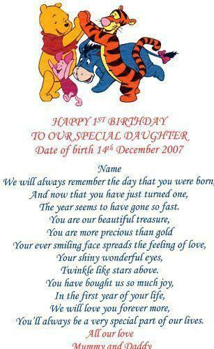 Best ideas about First Birthday Quotes For Daughter
. Save or Pin Daughter Birthday Poems Now.