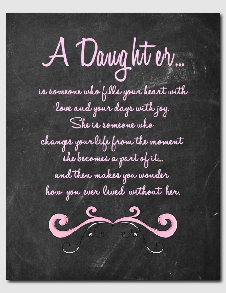 Best ideas about First Birthday Quotes For Daughter
. Save or Pin Gift for Daughter Daughter Print Birthday Teens Tweens Now.