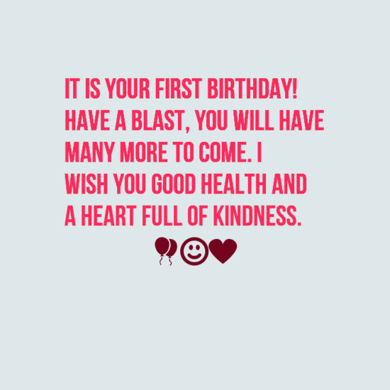 Best ideas about First Birthday Quotes
. Save or Pin 35 Happy First Birthday Wishes Now.