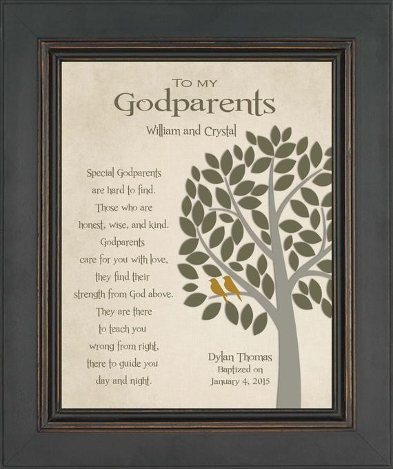 Best ideas about First Communion Gift Ideas Godparents
. Save or Pin Items similar to GODPARENTS personalized t 8x10 Print Now.