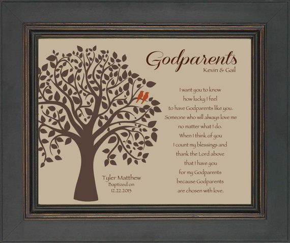 Best ideas about First Communion Gift Ideas Godparents
. Save or Pin GODPARENTS custom t 8x10 Print Personalized t Now.