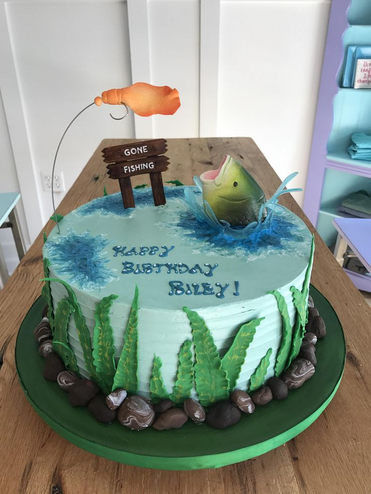 Best ideas about Fish Birthday Cake
. Save or Pin Best 25 Gone fishing cake ideas on Pinterest Now.