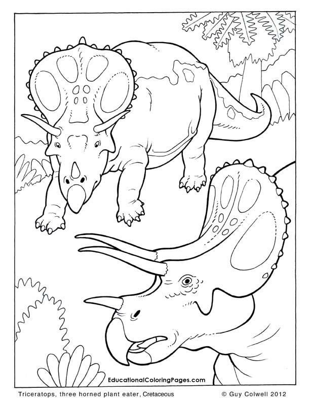 Best ideas about Fish Donisaur Coloring Sheets For Boys
. Save or Pin Triceratops coloring pages dinosaur colouring pages Now.