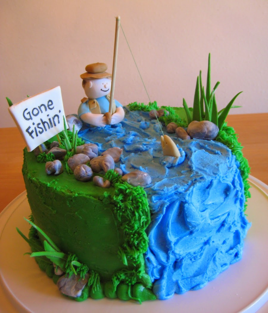 Best ideas about Fishing Birthday Cake
. Save or Pin Birthday Cake Fishing Cakes Men Now.