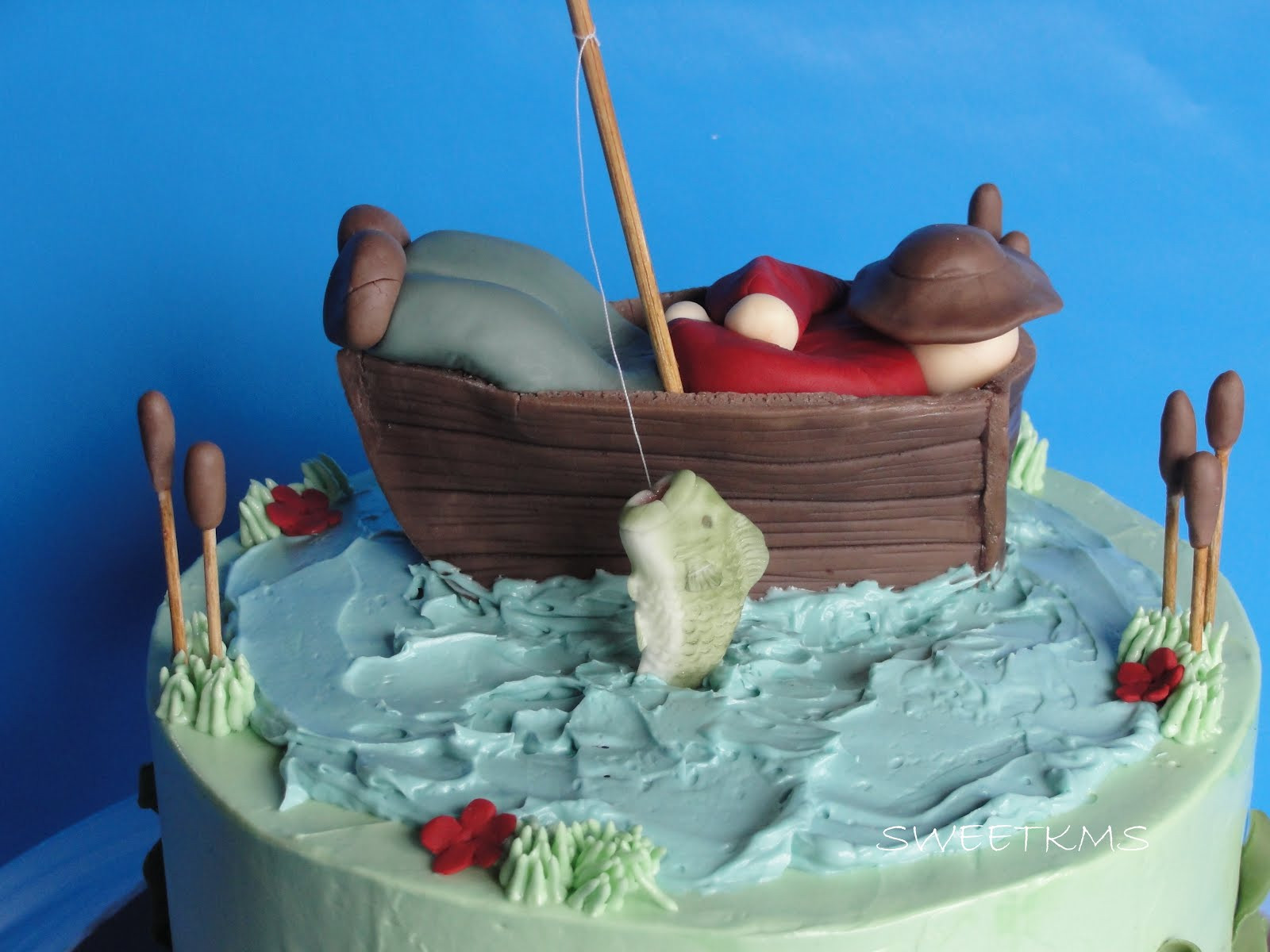 Best ideas about Fishing Birthday Cake
. Save or Pin SWEET Fishing Cake Now.