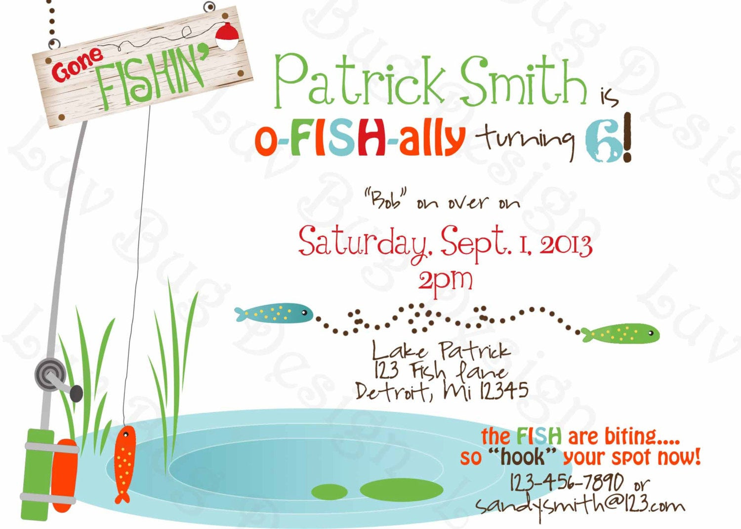 Best ideas about Fishing Birthday Invitations
. Save or Pin Fishing Invitation Printable Birthday party invite by Now.