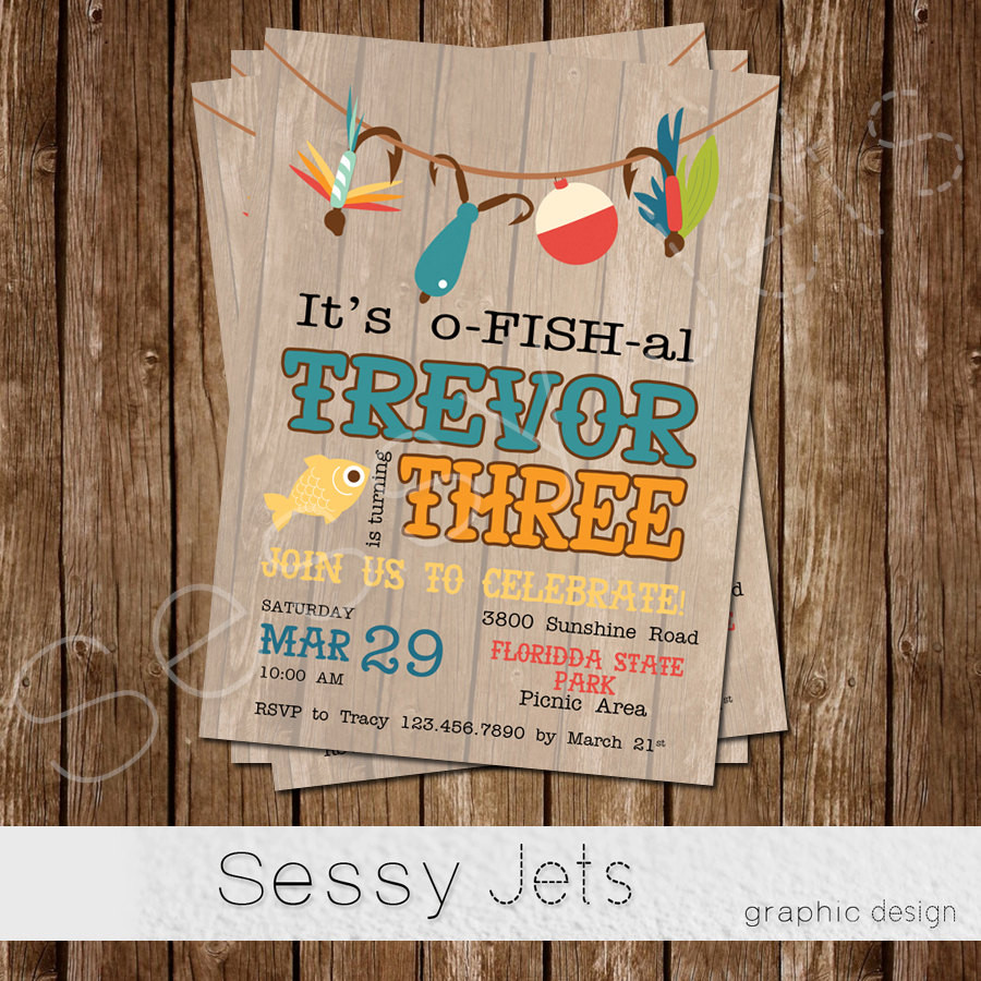 Best ideas about Fishing Birthday Invitations
. Save or Pin o FISH al Fishing Fisherman Birthday Invitation Outdoor Now.