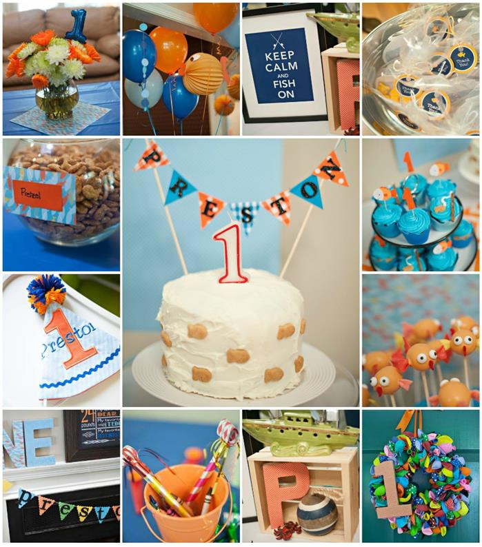 Best ideas about Fishing Birthday Party Supplies
. Save or Pin Kara s Party Ideas Goldfish Fishing 1st Birthday Party Now.