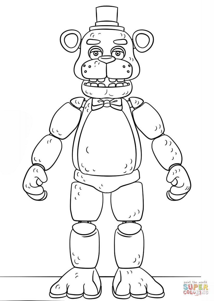 Best ideas about Five Nights Of Freddy Coloring Sheets For Boys
. Save or Pin FNAF Toy Golden Freddy coloring page Now.