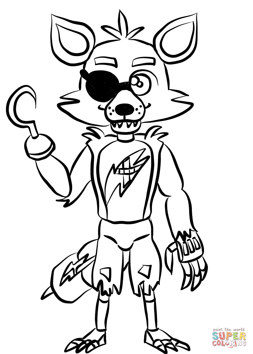 Best ideas about Five Nights Of Freddy Coloring Sheets For Boys
. Save or Pin FNAF Foxy Super Coloring Papir škare Now.