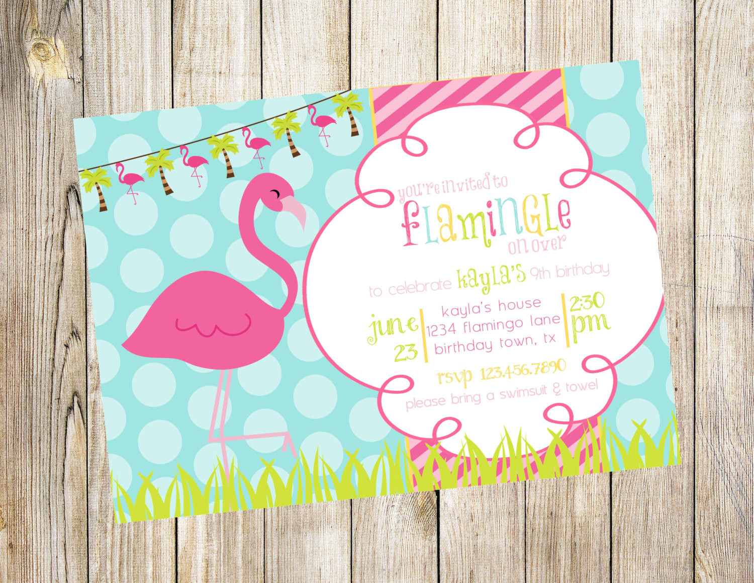 Best ideas about Flamingo Birthday Invitations
. Save or Pin Colorful Flamingo Birthday Party Invitation by EmmyJosParties Now.