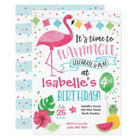 Best ideas about Flamingo Birthday Invitations
. Save or Pin Summer Flamingo Birthday Invitation Flamingle Invitation Now.