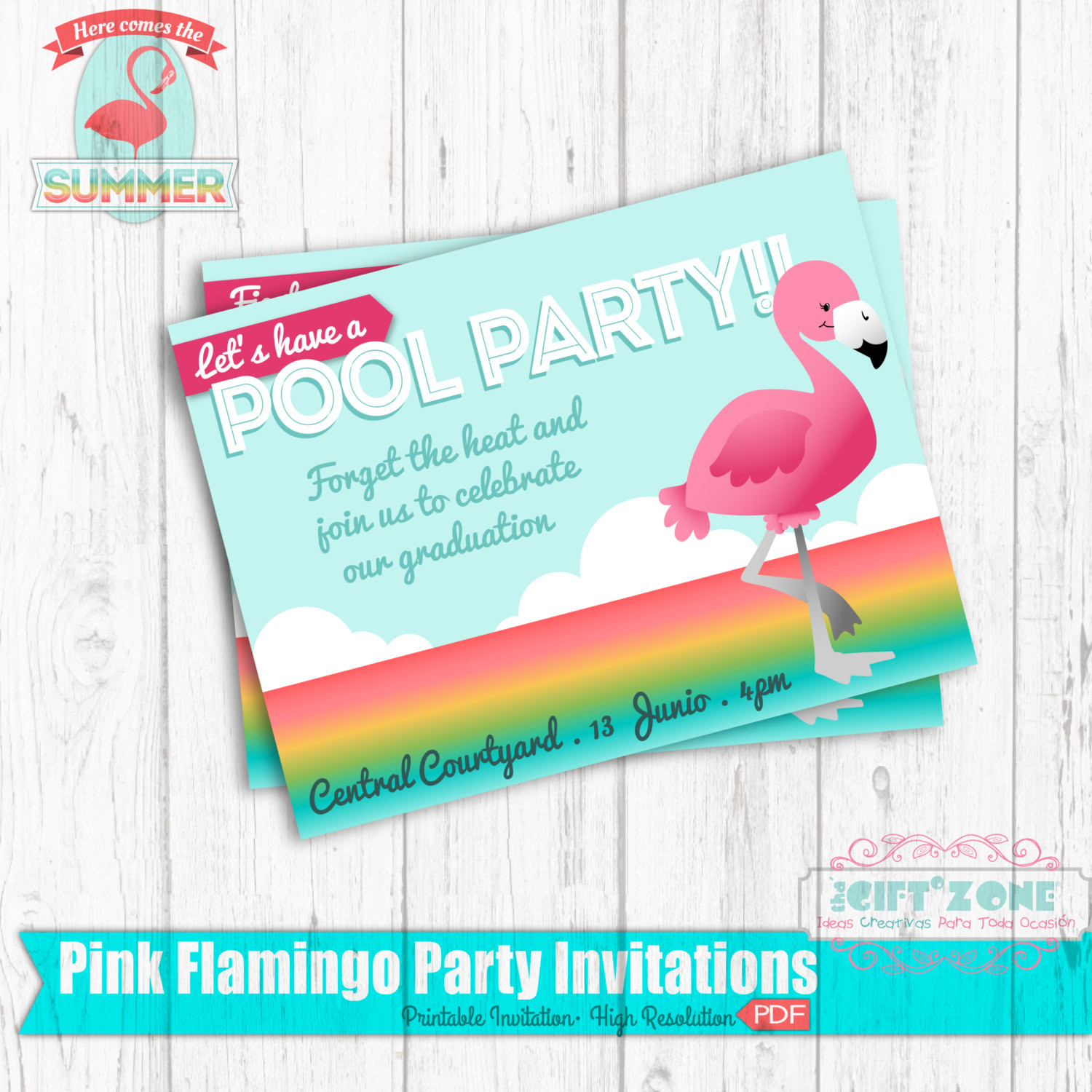 Best ideas about Flamingo Birthday Invitations
. Save or Pin FLAMINGO Pool Party Birthday Invitation FLAMINGO SUNSET Now.