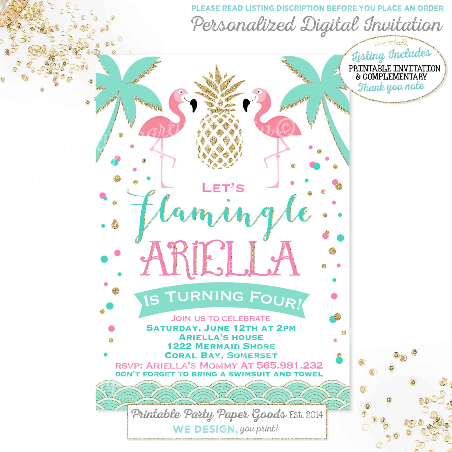 Best ideas about Flamingo Birthday Invitations
. Save or Pin Flamingo Birthday Invitation Flamingo Invitation Flamingo Pool Now.