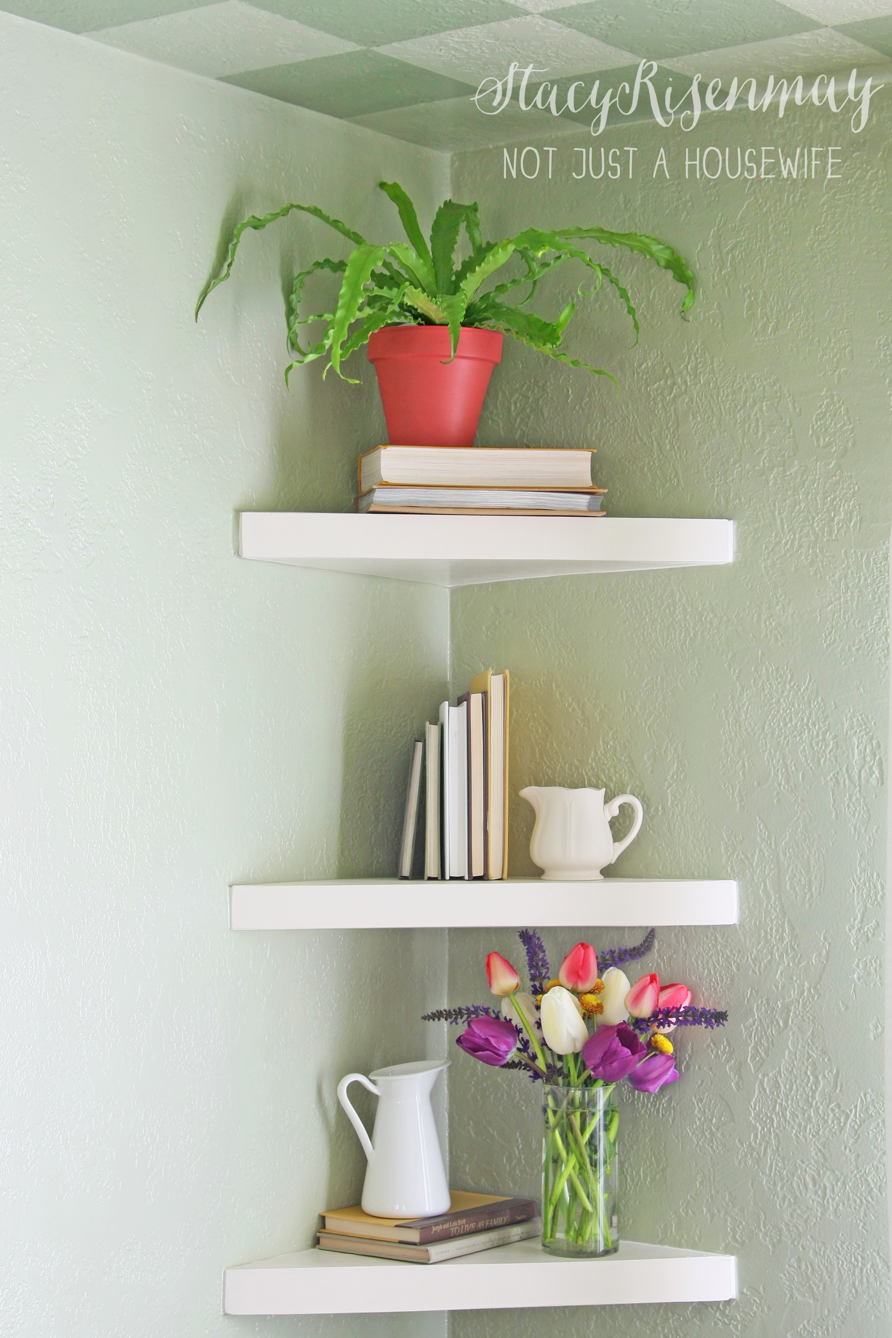 Best ideas about Floating Bookshelves DIY
. Save or Pin Floating Corner Shelves Now.