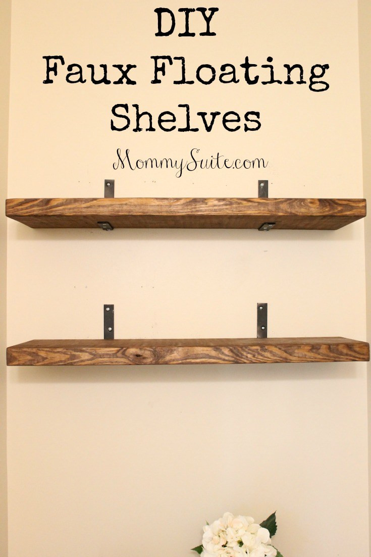 Best ideas about Floating Shelves DIY
. Save or Pin DIY Faux Floating Shelves Mommy Suite Now.