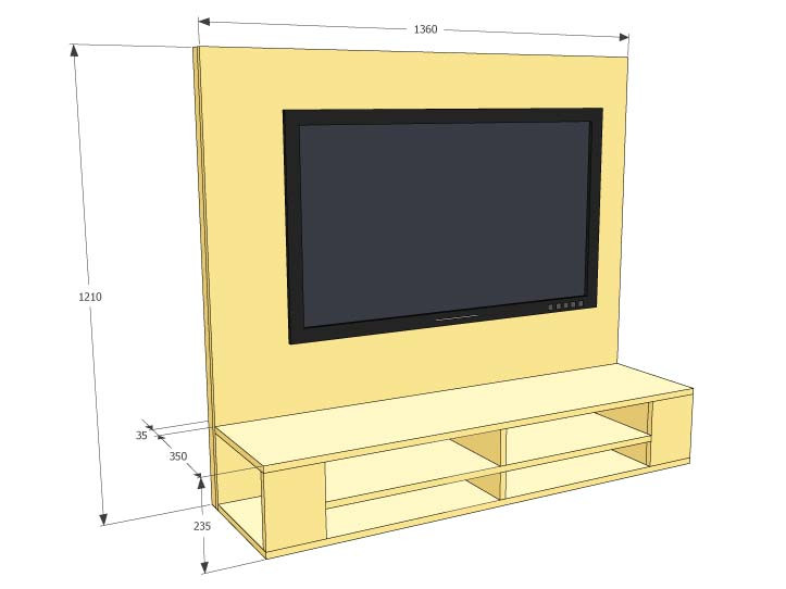 Best ideas about Floating Tv Stand DIY
. Save or Pin DIY Floating TV stand cabinet unit Penelope furniture plan Now.