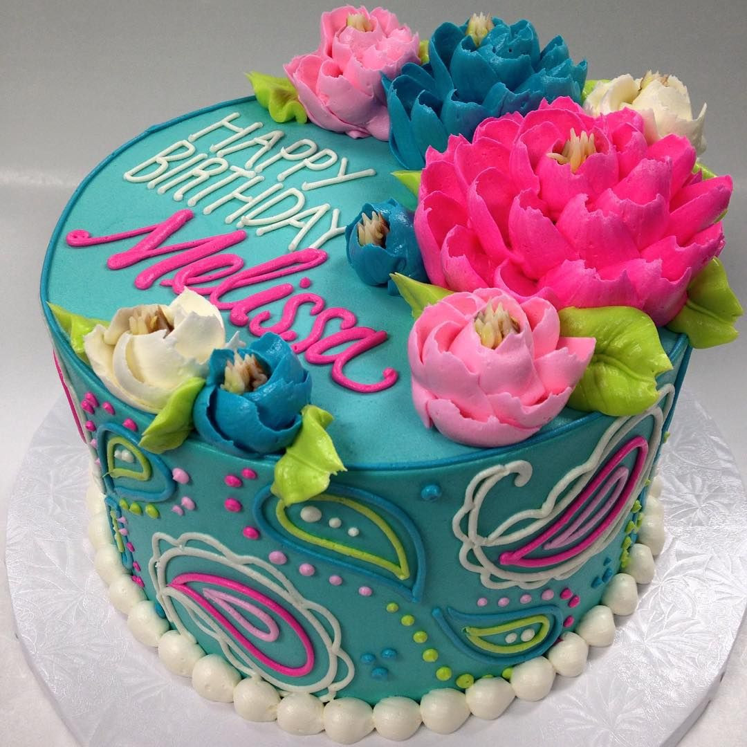 Best ideas about Floral Birthday Cake
. Save or Pin Buttercream Floral Birthday Cake Loooove this cake and it Now.