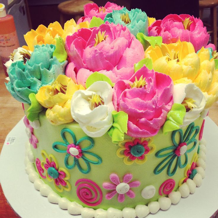 Best ideas about Floral Birthday Cake
. Save or Pin 1000 ideas about Flower Cakes on Pinterest Now.