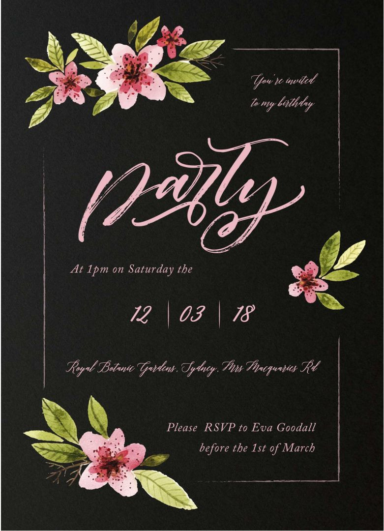 Best ideas about Floral Birthday Invitations
. Save or Pin Our top 10 birthday invitation templates for teenagers Now.