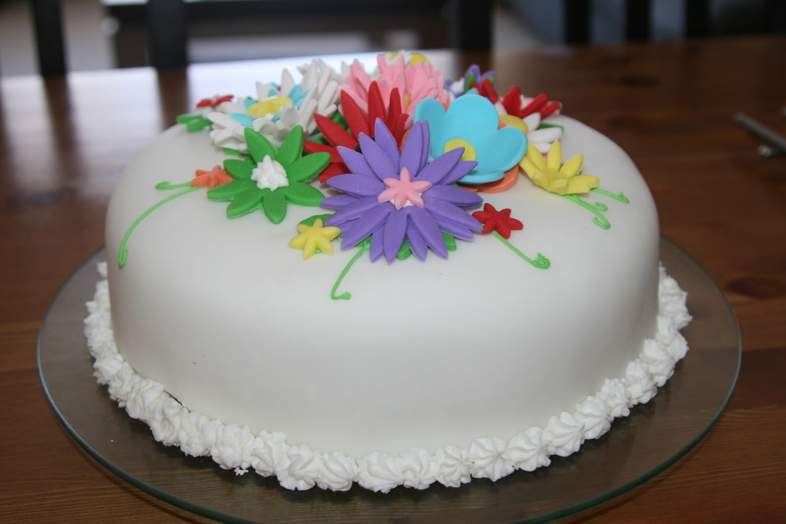 Best Flower Birthday Cake from For the Fun of Cooking Flower Birthday Cake....