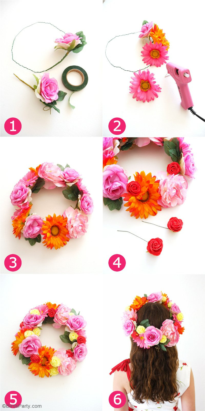 Best ideas about Flower Crown DIY
. Save or Pin DIY Pretty & Easy Flower Crowns Party Ideas Now.