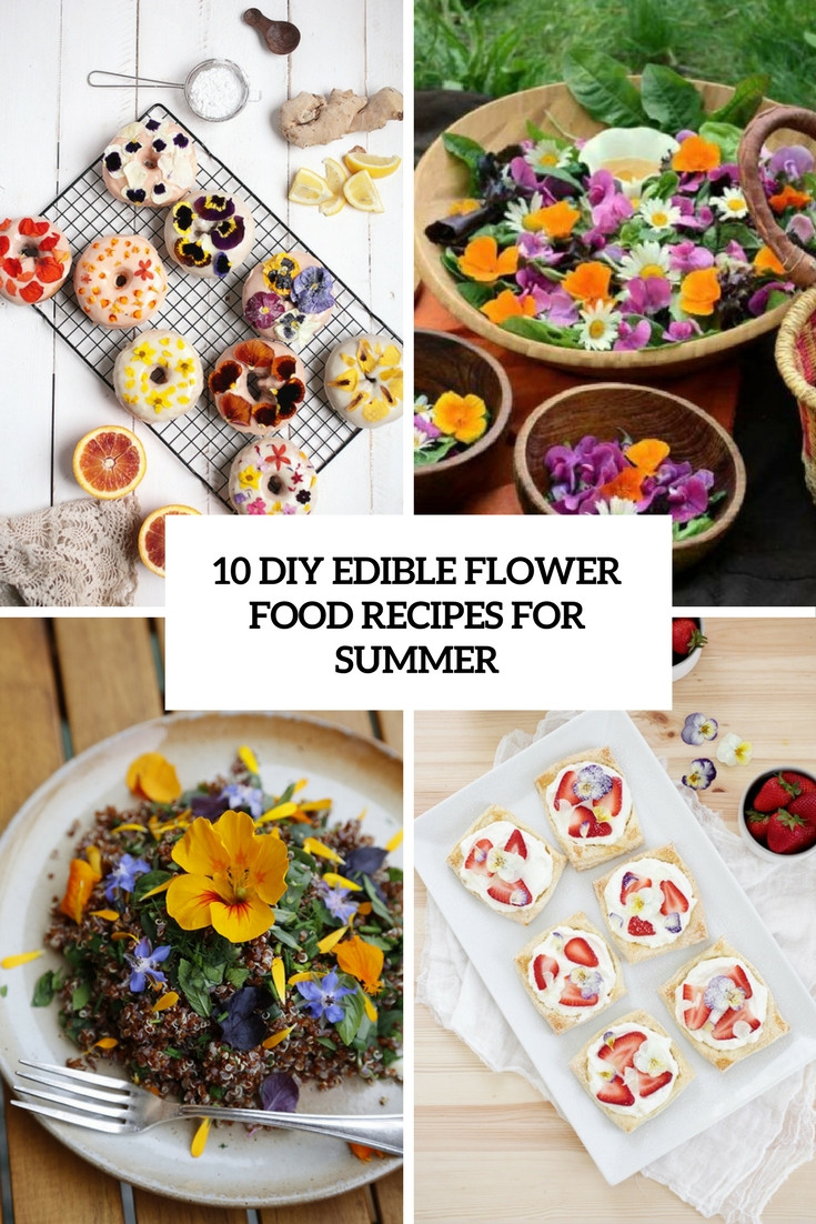 Best ideas about Flower Food DIY
. Save or Pin 10 DIY Edible Flower Food Recipes For Summer Shelterness Now.