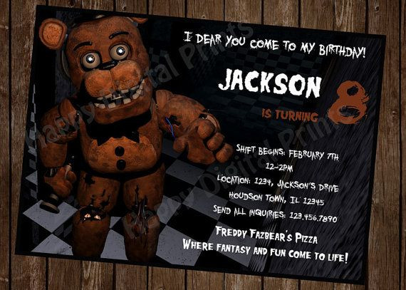 Best ideas about Fnaf Birthday Invitations
. Save or Pin 17 Best images about Five Nights at Freddy s Party 2015 Now.