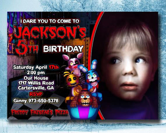 Best ideas about Fnaf Birthday Invitations
. Save or Pin Five Nights at Freddy s Invitation 5 nights at by Now.