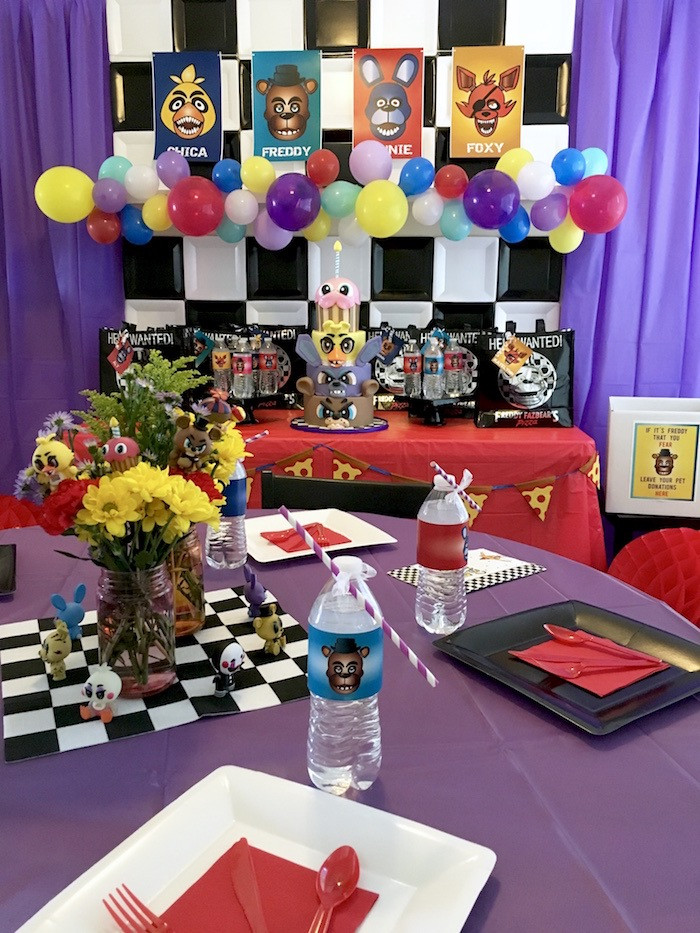 Best ideas about Fnaf Birthday Party Decorations
. Save or Pin Kara s Party Ideas Five Nights At Freddy s Birthday Party Now.