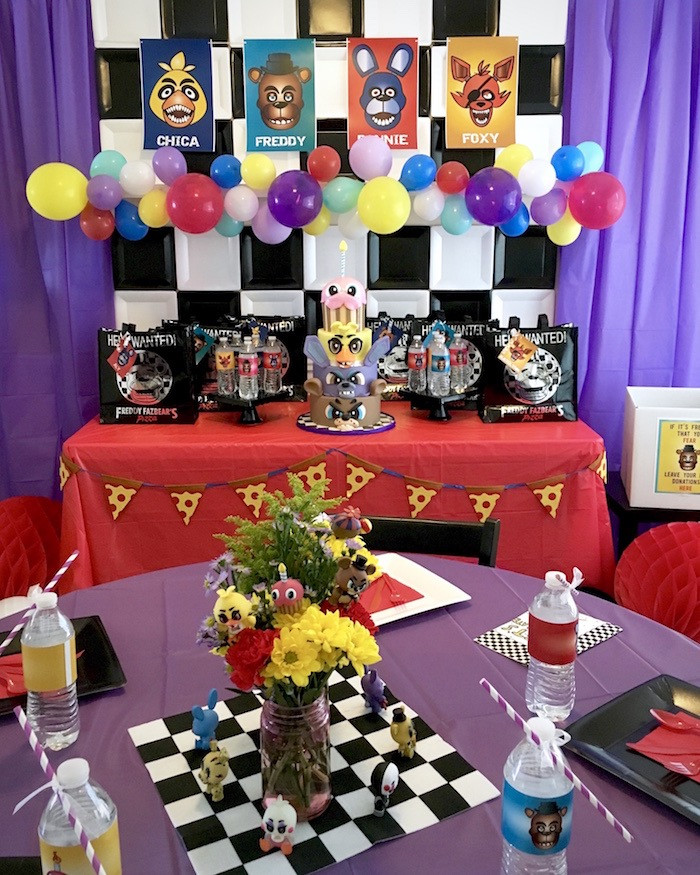 Best ideas about Fnaf Birthday Party Decorations
. Save or Pin Kara s Party Ideas Five Nights At Freddy s Birthday Party Now.