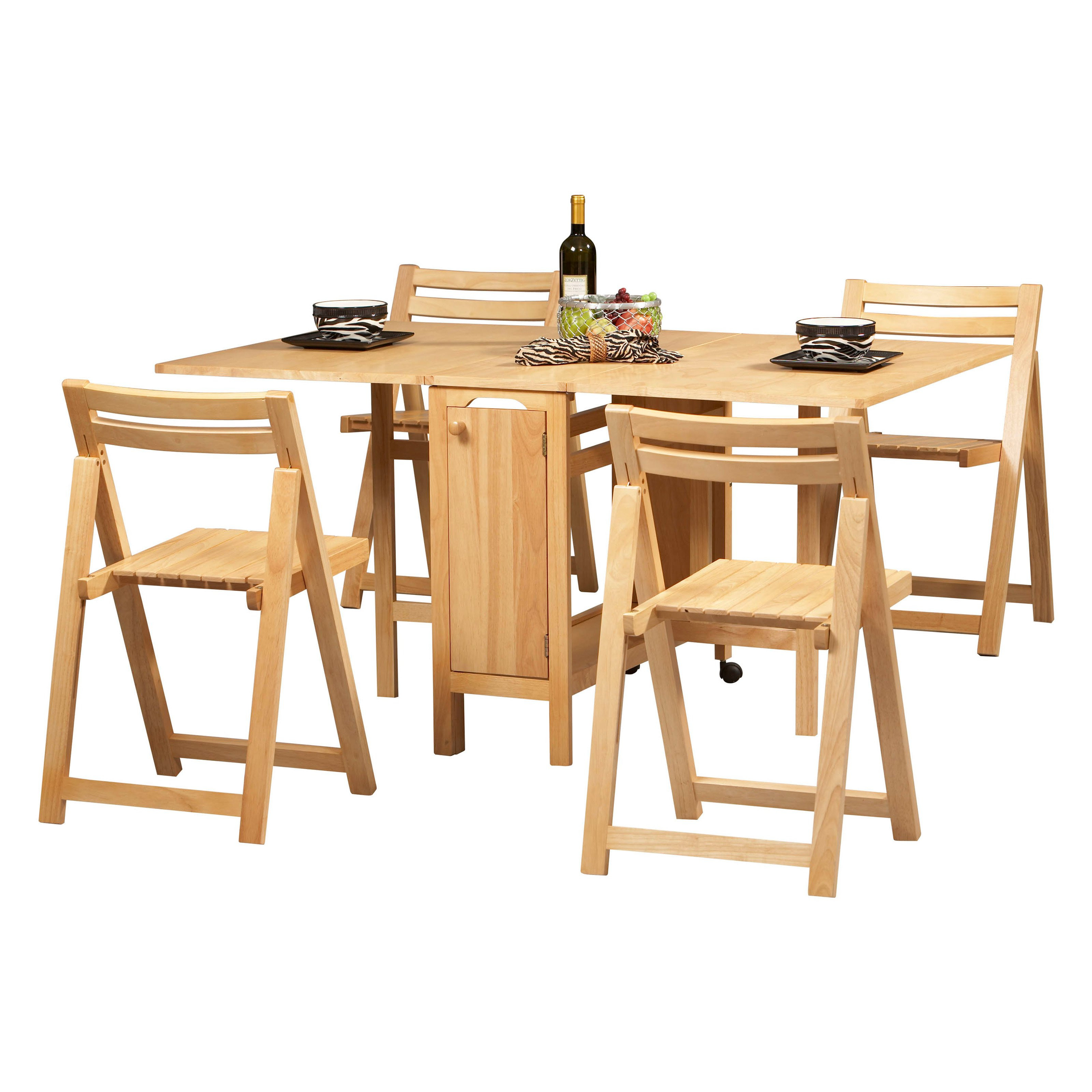 Best ideas about Folding Dining Table And Chair
. Save or Pin Linon Space Saver 5 pc Folding Table and Chair Set at Now.