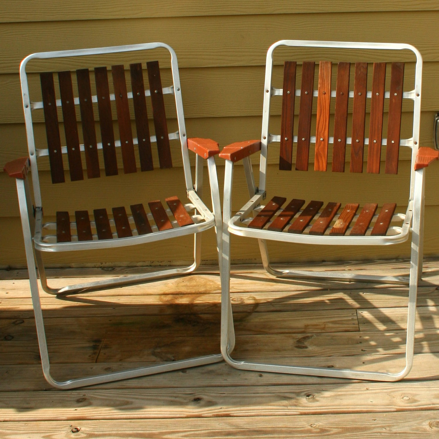 Best ideas about Folding Lawn Chair
. Save or Pin Vintage Folding Lawn Chairs Mid Century Modern Wooden Slats Now.