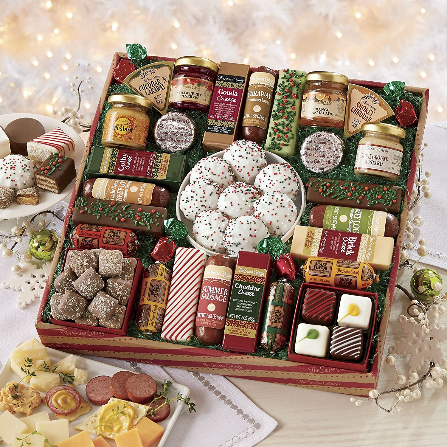 Best ideas about Food Gift Ideas
. Save or Pin Gourmet Food Gift Baskets Best Cheeses Sausages Meat Now.