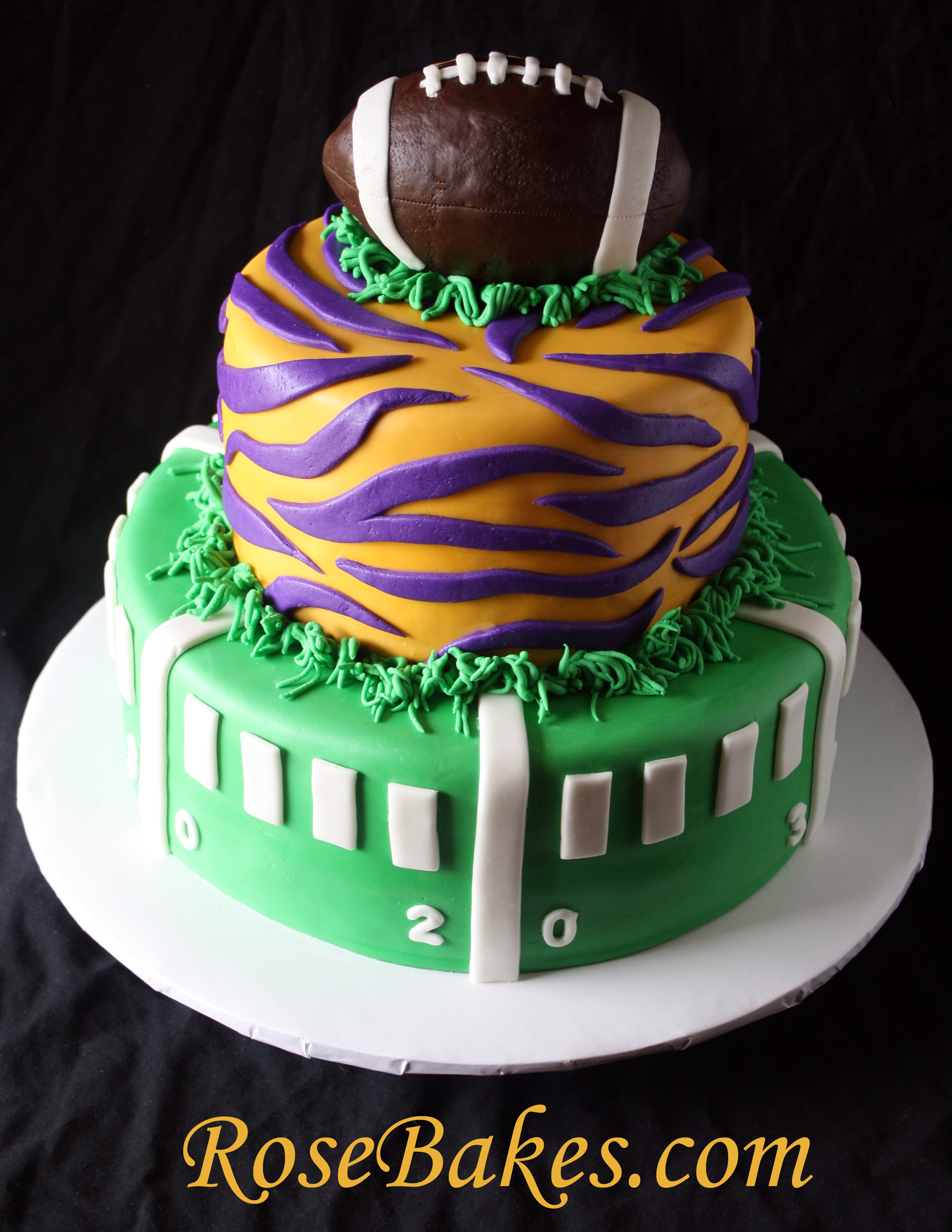 Best ideas about Football Birthday Cake
. Save or Pin LSU Football Birthday Cake Back Rose Bakes Now.