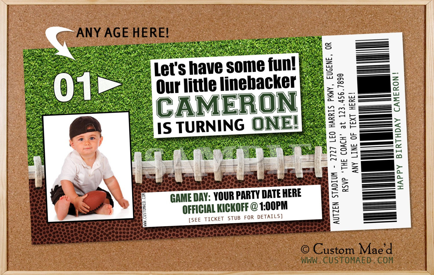 Best ideas about Football Birthday Invitations
. Save or Pin Football Birthday Invitation Football Birthday Party Now.