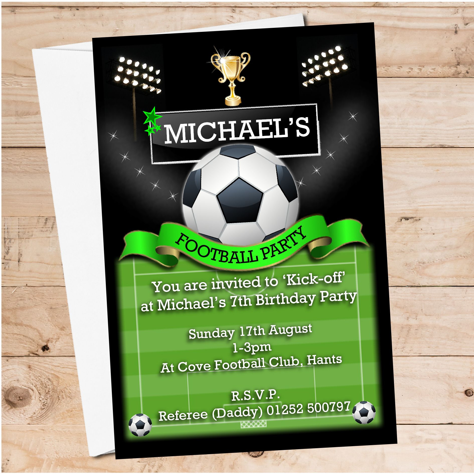Best ideas about Football Birthday Invitations
. Save or Pin 10 Personalised Football Birthday Party Invitations N108 Now.