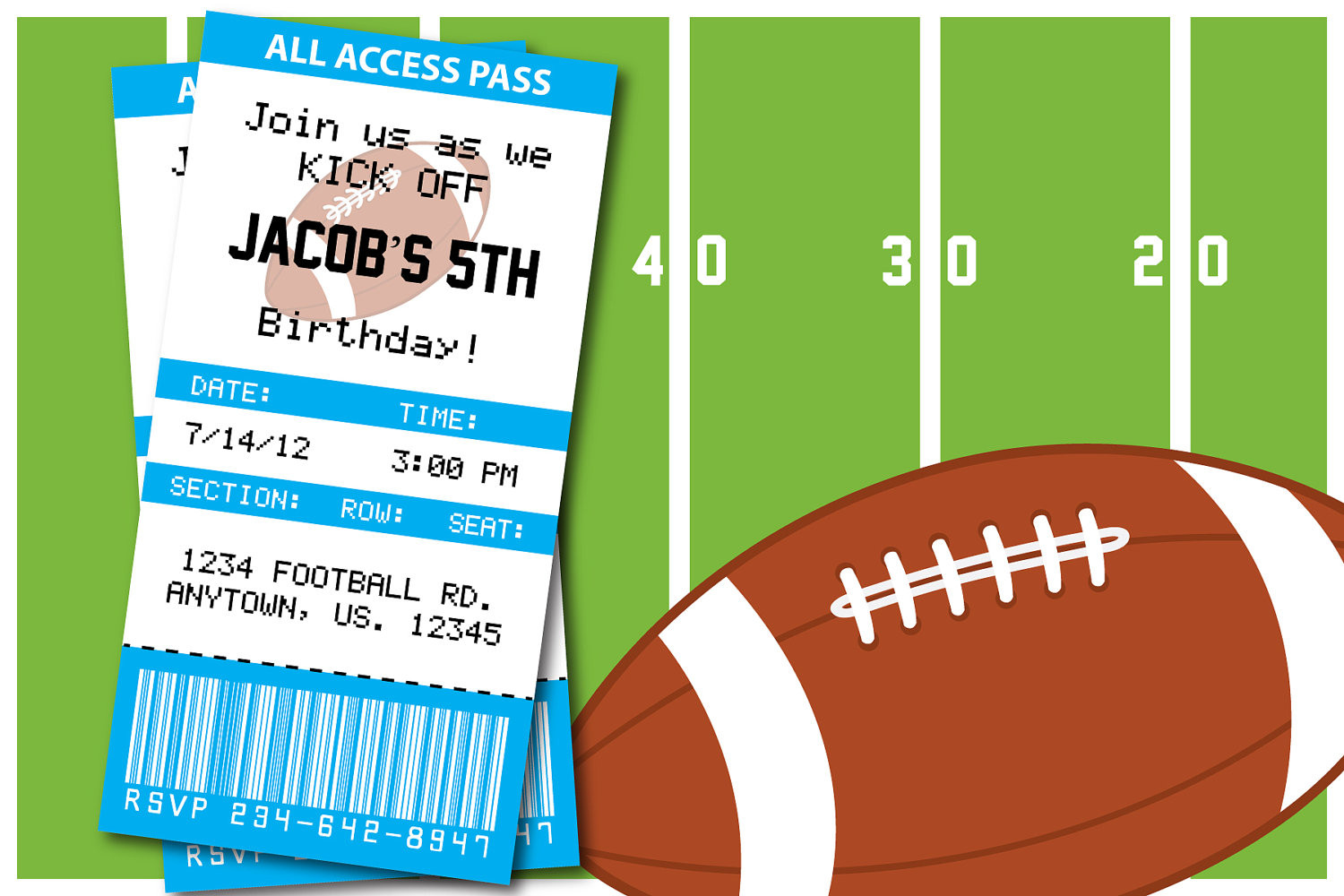 Best ideas about Football Birthday Invitations
. Save or Pin Football Themed Birthday Party or superbowl by Now.