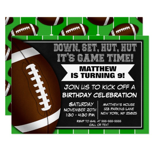 Best ideas about Football Birthday Invitations
. Save or Pin Football Player Birthday Cards Now.