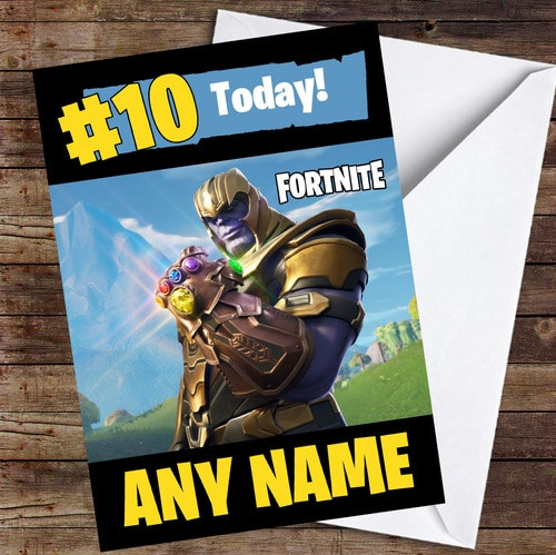 Best ideas about Fortnite Birthday Card
. Save or Pin Fortnite Thanos Personalised Children s Birthday Card Now.