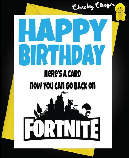 Best ideas about Fortnite Birthday Card
. Save or Pin Eat Sleep Fortnite Repeat Birthday Card C988 Now.